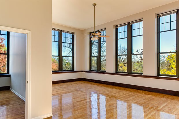 A two bedroom apartment after renovation (credit: C. Jackson)